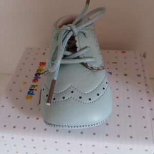 CALZADO BEBE PIEL CELESTE