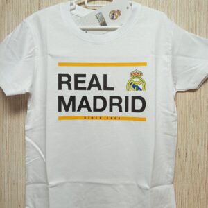 CAMISET REAL MADRID INFANTIL ALGODON
