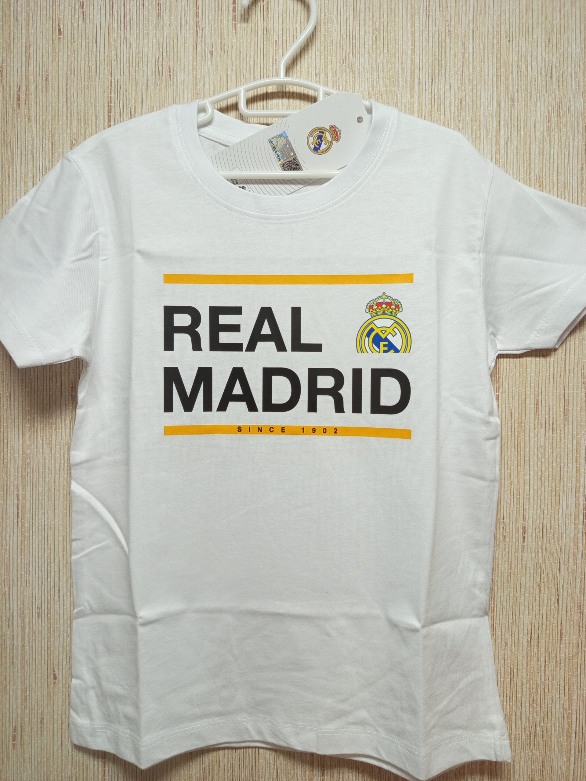 CAMISET REAL MADRID INFANTIL ALGODON