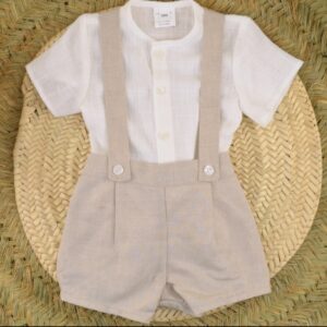 CONJUNTO NIÑO VERANO DE BAMBULA Y LINO
