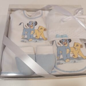 SET REGALO RECIEN NACIDO ALGODON REY LEON SIMBA