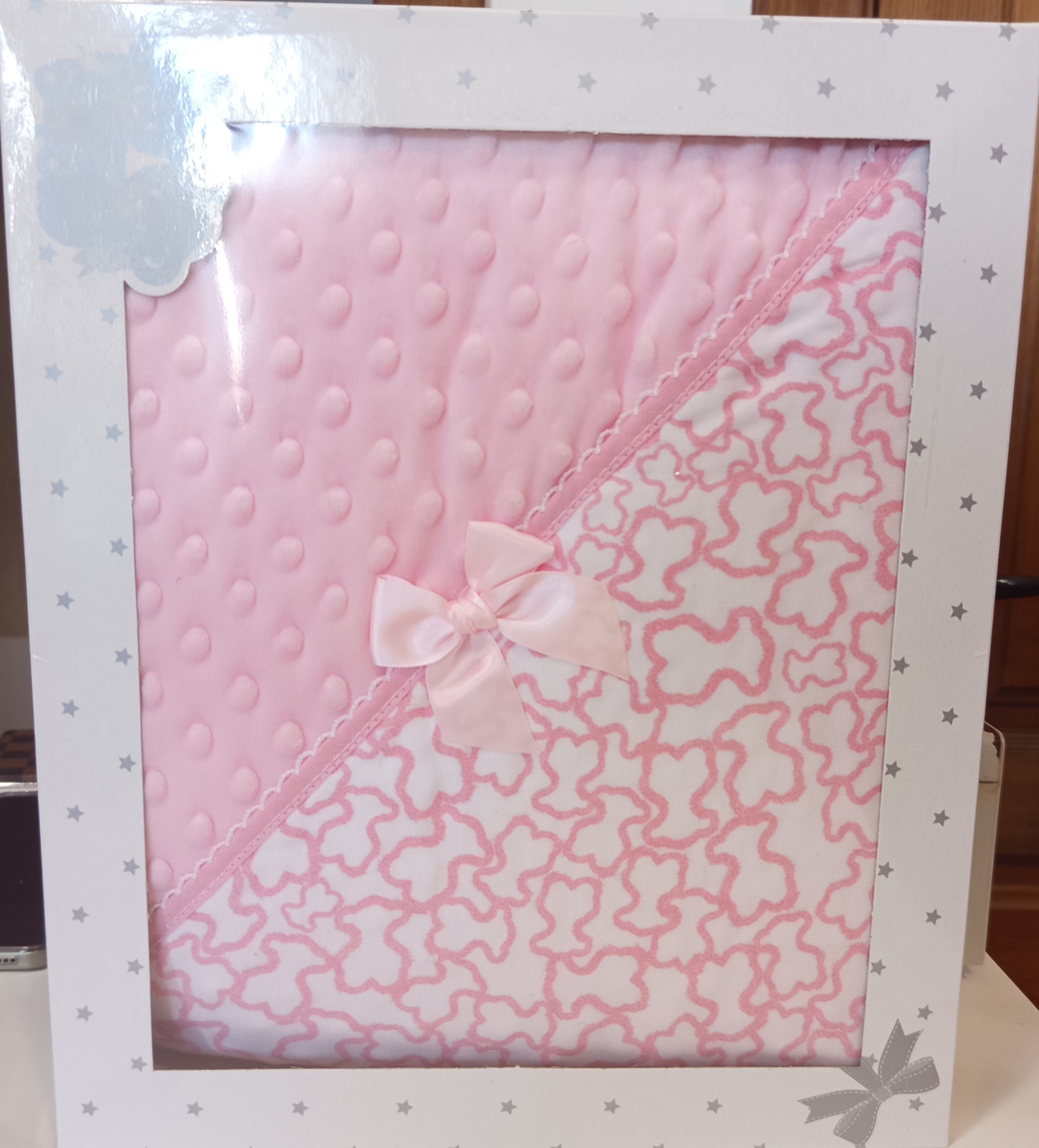 MANTA CARRO MINI CUNA OSITO TOUS - Imagen 3